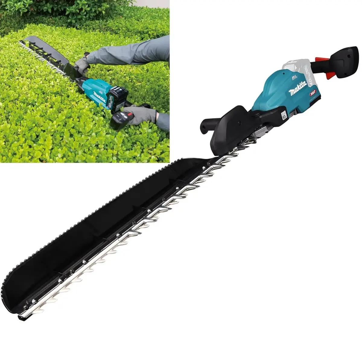Makita Hedge Trimmer 75Cm 40V Xgt Li-Ion Brushless Cordless Garden Bush Cutter Cutting Bare Unit Body Only Uh014gz 1