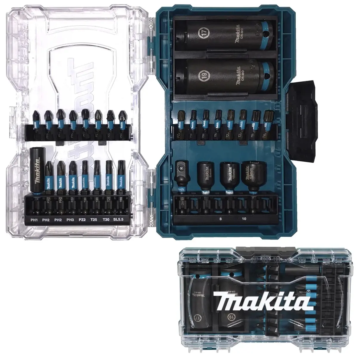 Makita Impact Black Screwdriver Bit Set Nutsetter Socket Adapter Bit Holder 1
