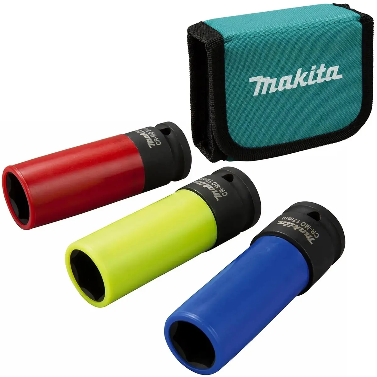 Makita Impact Deep Socket Set For Alloy Wheel Nuts 3 Piece 17Mm 19Mm 21Mm E-12354 1