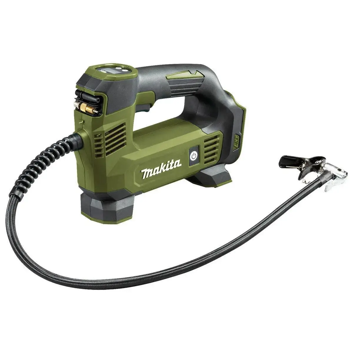 Makita Inflator Air Pump Tyre Car Bicycle Cordless Lxt Li-Ion 18V Olive Range Dmp180zo Body Only 1