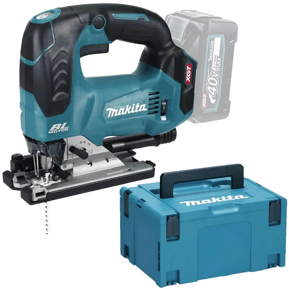 Makita Jigsaw Top Handle 40V Xgt Brushless Cordless In Makpac Type 3 Case Jv002gz01 Body Only 1