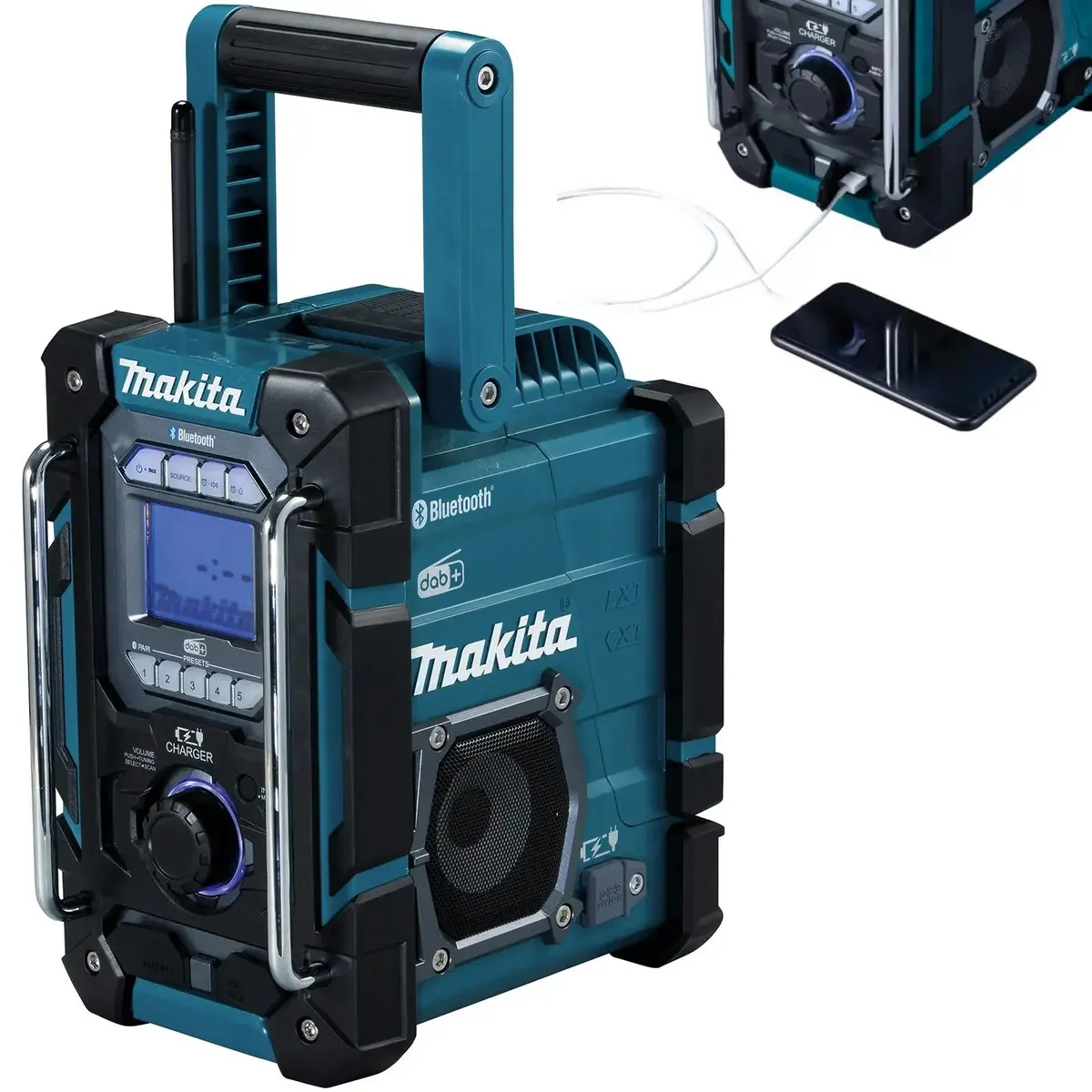 Makita Job Site Radio Speaker Stero Cordless Bluetooth Dab Charger 18V Cxt Lxt Li-Ion Dmr301 1