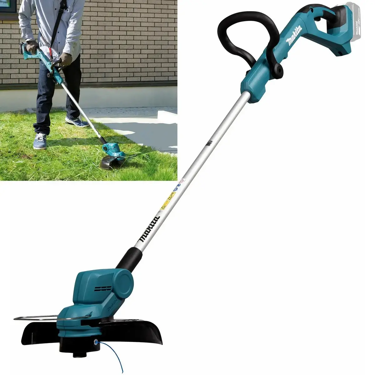 Makita Line Trimmer Strimmer 18V Lxt Telescopic Shaft Cordless Garden Lawn Strimming 5Ah Bare Unit Body Only Dur193z 1