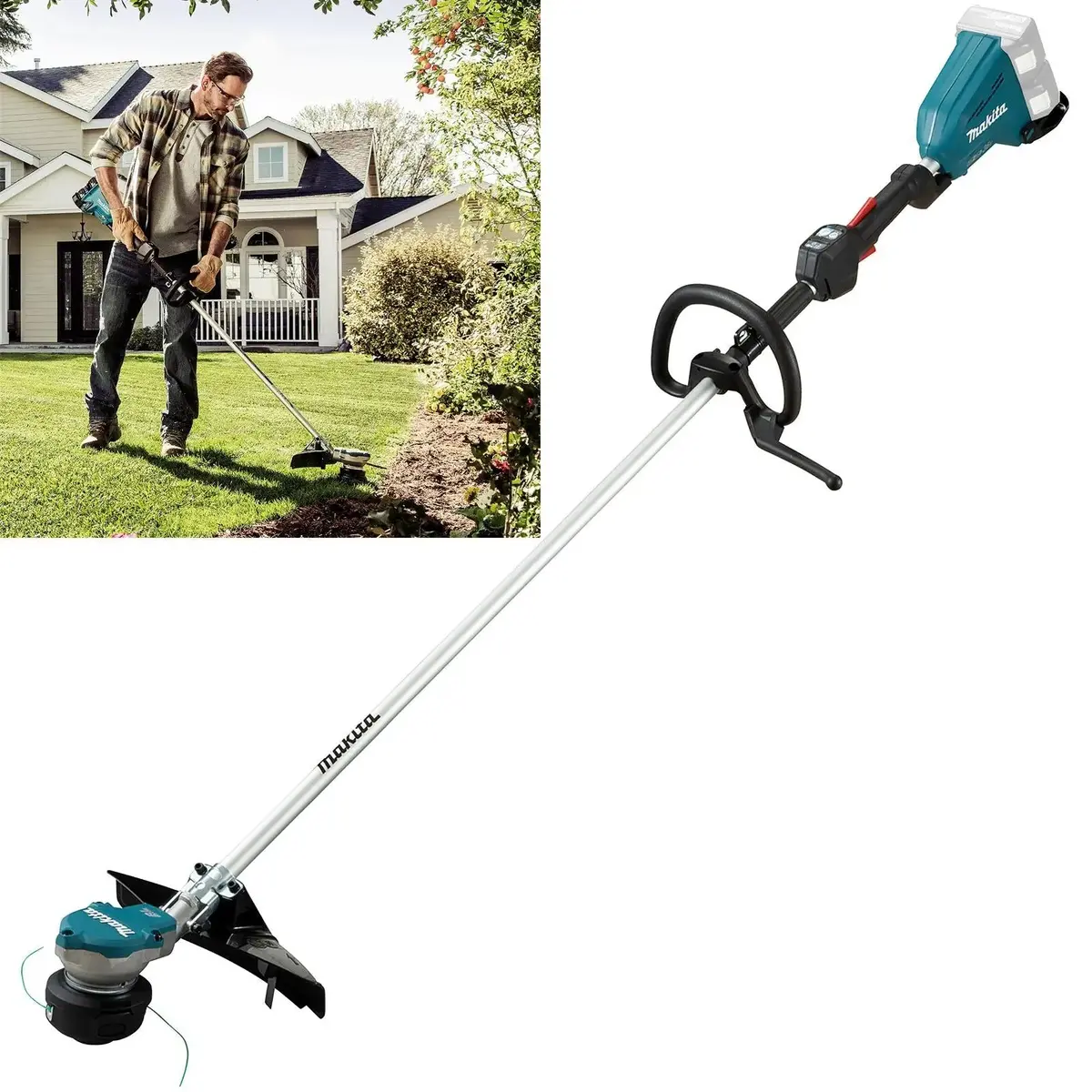 Makita Line Trimmer Strimmer 2 X 18V Lxt Brushless Cordless Garden Lawn Strimming Bare Unit Body Only Dur368lz 1