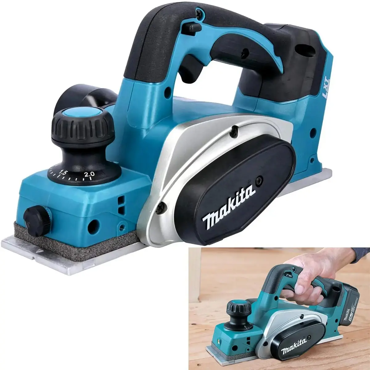 Makita Planer Compact Heavy Duty 18V Lxt Li-Ion Cordless Dkp180z Body Only 1