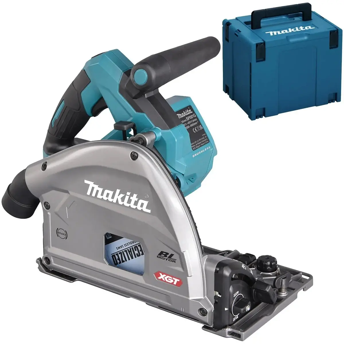 Makita Plunge Cut Circular Saw 165Mm 40V Max Xgt In Makpac Type 4 Case Body Only Sp001gz03 1
