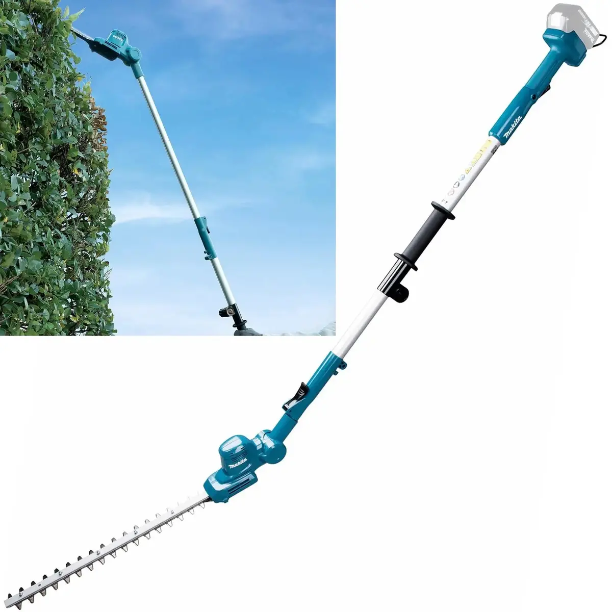 Makita Pole Hedge Trimmer 46Cm 18V Lxt Li-Ion Brushless Cordless Telescopic Garden Bush Cutter Cutting Bare Unit Body Only Dun461wz 1