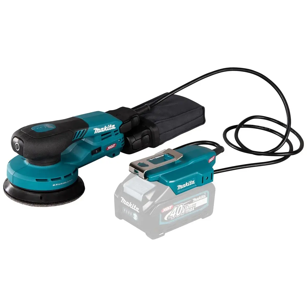 Makita Random Orbital Sander 125Mm Lightweight 3Mm Orbit Diameter Xgt 40V Max Brushless Body Only Bo003cgz 1