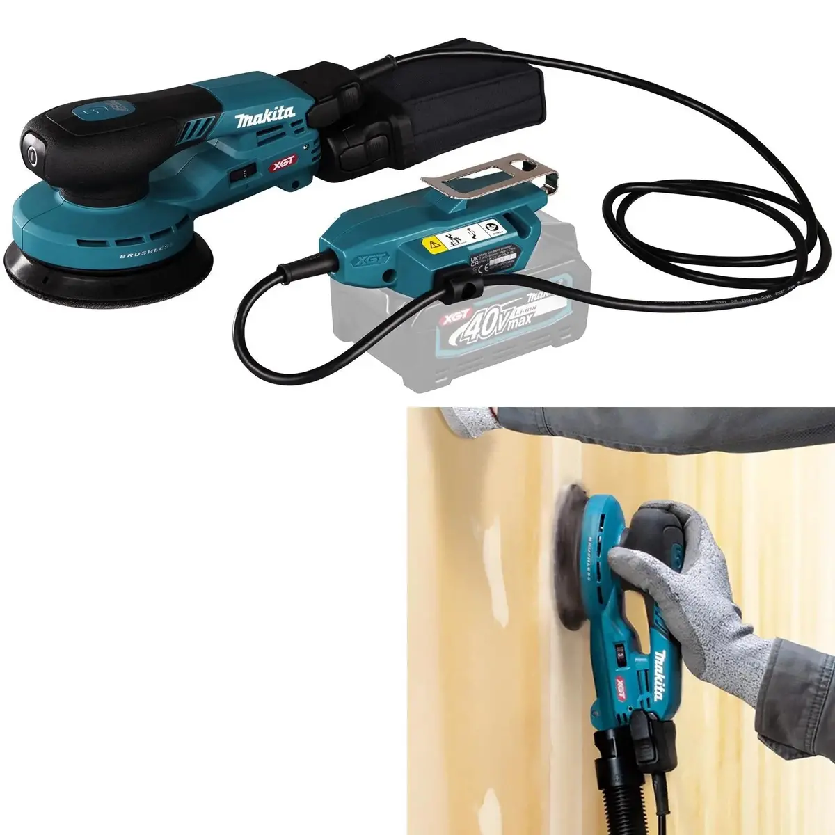Makita Random Orbital Sander 125Mm Lightweight 5Mm Orbit Diameter Xgt 40V Max Brushless Body Only Bo001cgz 1