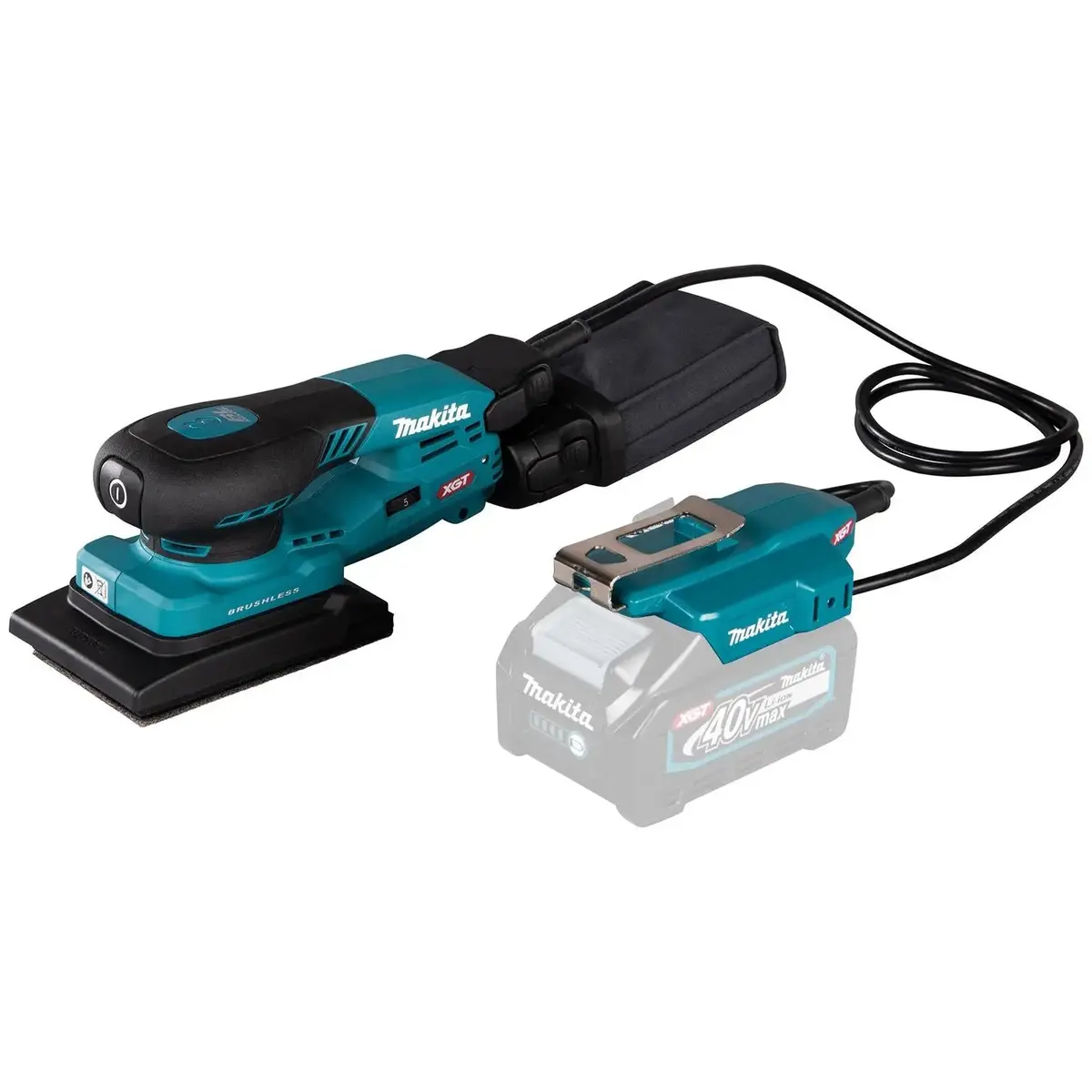 Makita Random Orbital Sander 80 X 130Mm Lightweight 3Mm Orbit Diameter Xgt 40V Max Brushless Body Only Bo005cgz 1