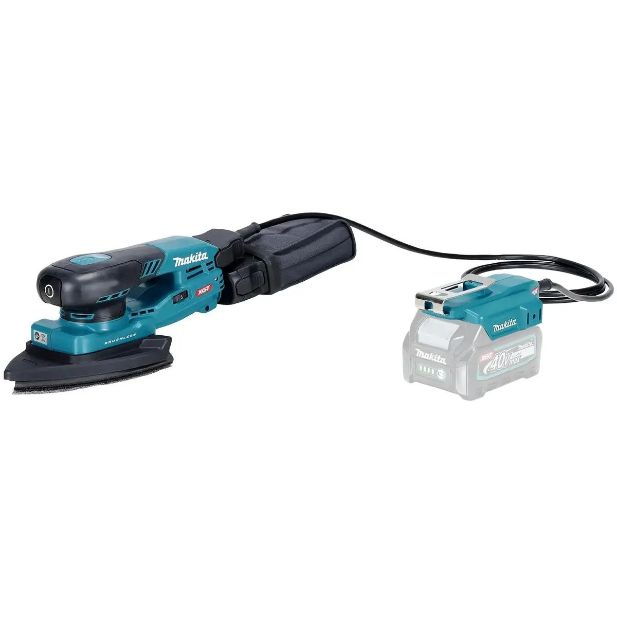 Makita Random Orbital Sander Triangular 100 X 150Mm Lightweight 3Mm Orbit Diameter Xgt 40V Max Brushless Body Only Bo006cgz 1