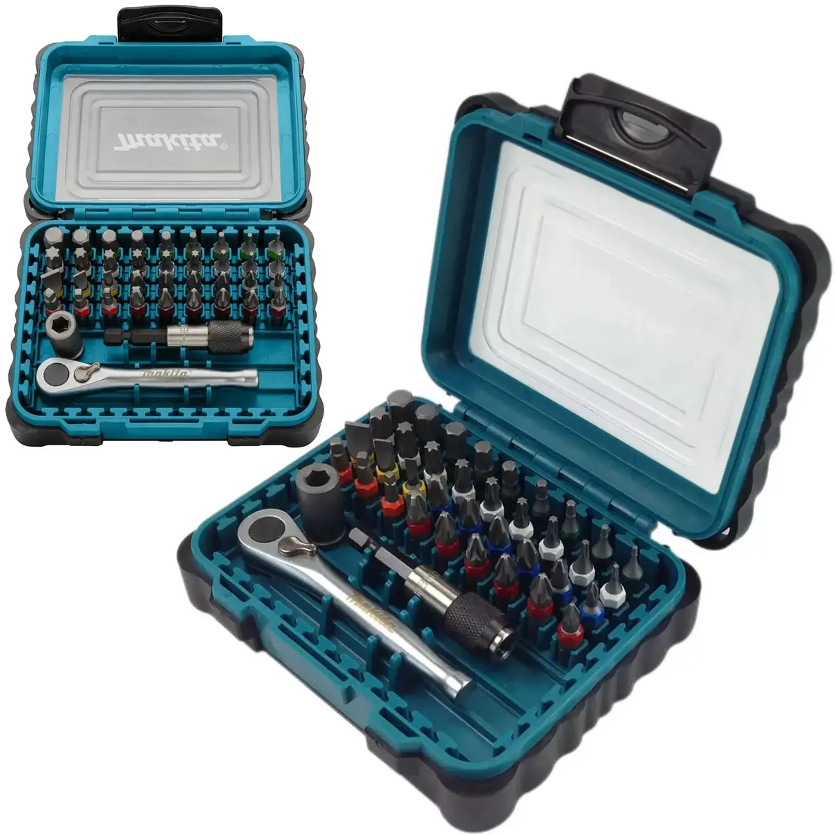 Makita Ratchet Screwdriver Bit Set Phillips Pozi Slotted Torx Hex Reverse 39Pc 1