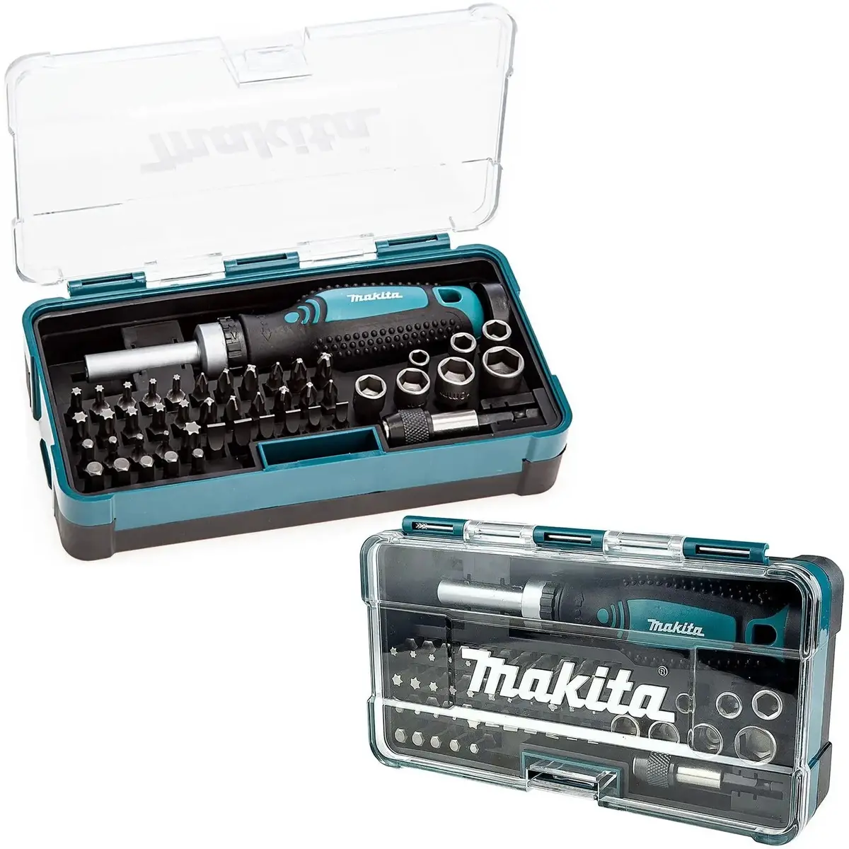 Makita Ratchet Screwdriver Socket Bit Set Phillips Pozi Slotted Torx Hex Reverse 1