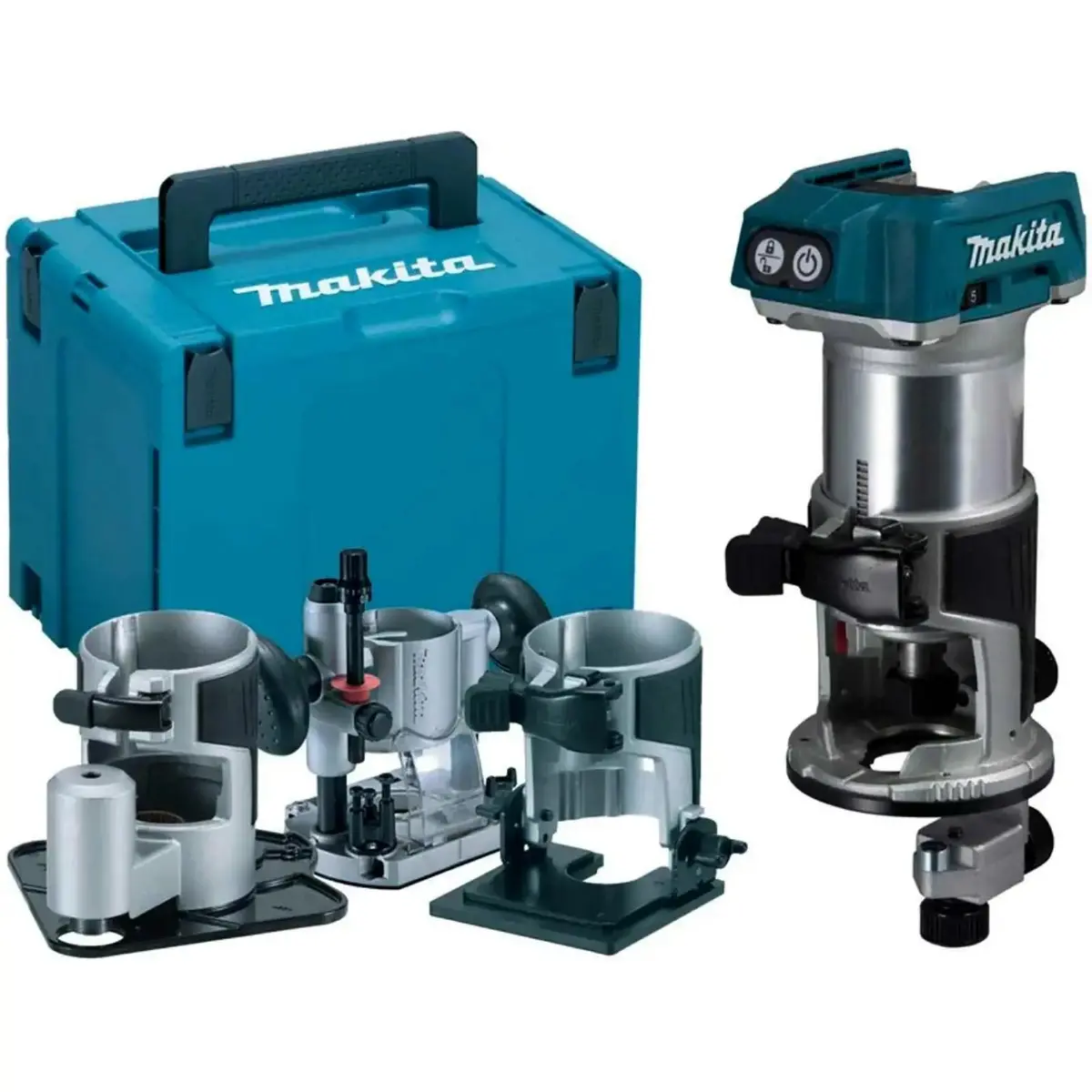 Makita Router Trimmer 18V Lxt Brushless Cordless Plunge Offset Base In Makpac Case Drt50zjx3 Body Only 1