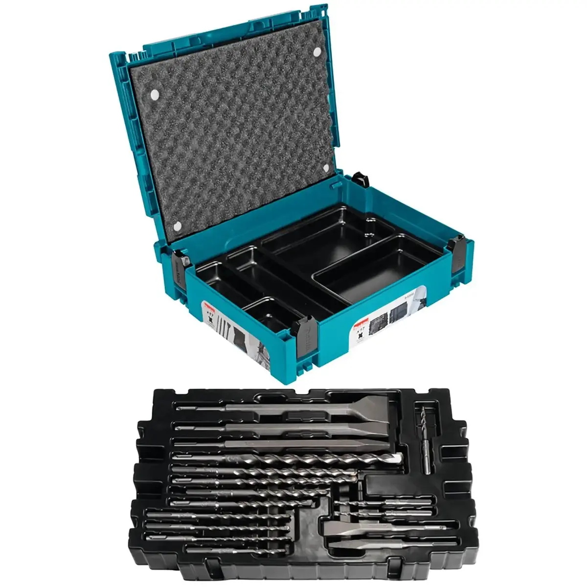 Makita Sds Plus Drill Bit And Chisel Set In Makpac Case 17 Piece B-52059 1