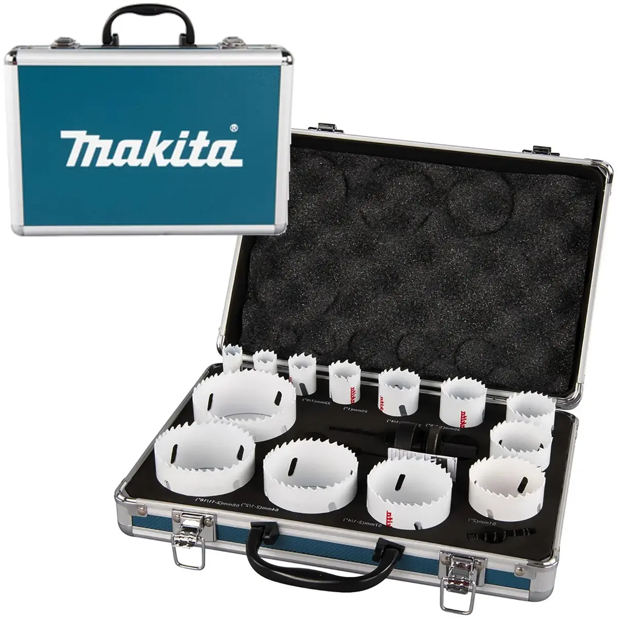 Makita Universal Holesaw Set In Aluminium Case 16 Pieces 16-76Mm 1