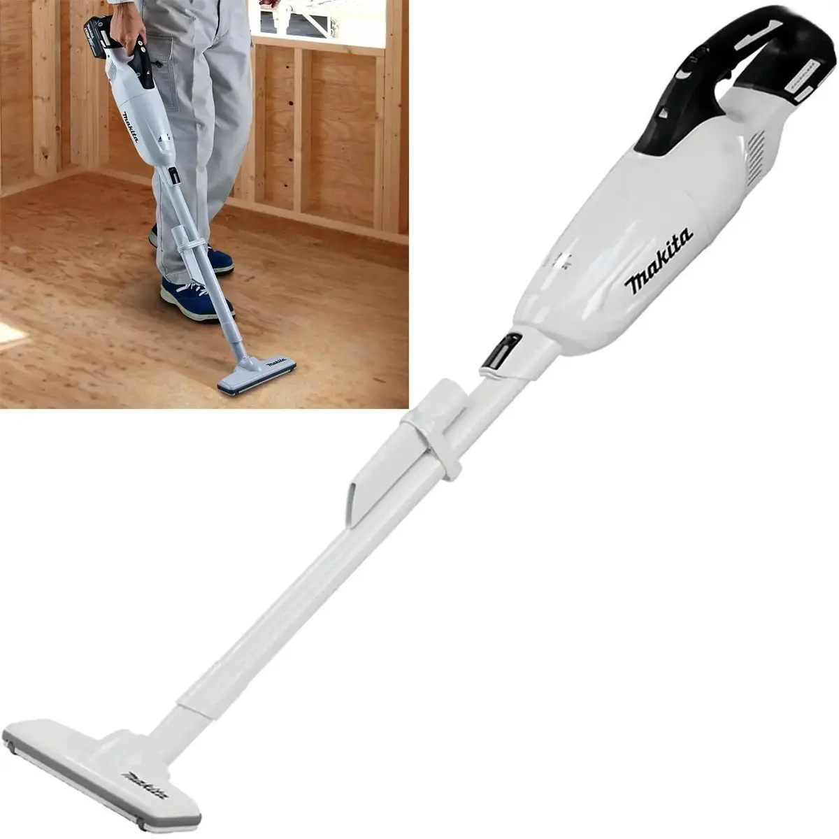 Makita Vacuum Cleaner 18V Lxt Brushless Cordless 750Ml White Dcl280fzw Body Only 1