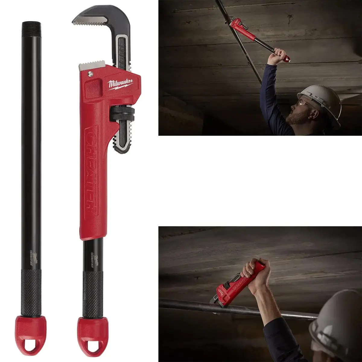 Milwaukee Adaptable Pipe Wrench Cheater 250Mm 450Mm 600Mm 1