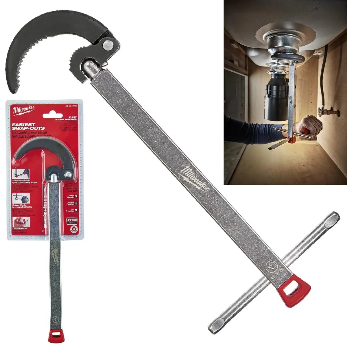 Milwaukee Basin Wrench 32 - 65Mm Jaw Size 1