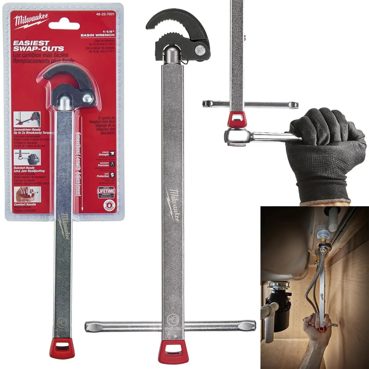 Milwaukee Basin Wrench Compact 10 - 32Mm Jaw Size 1