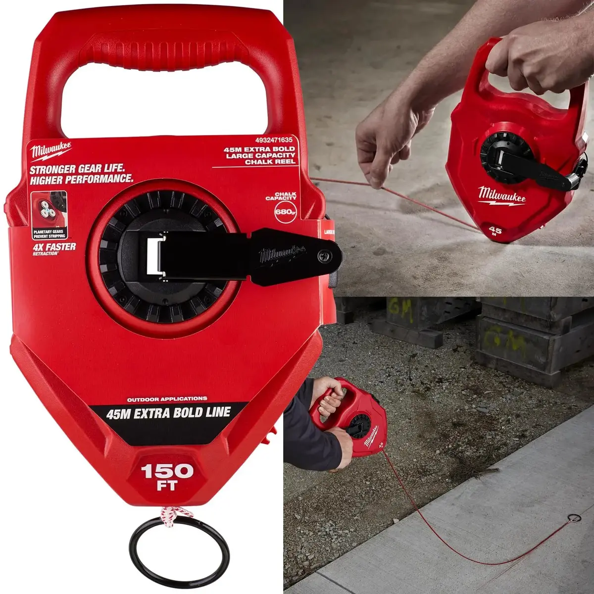 Milwaukee Chalk Reel 45M Large Capacity 1