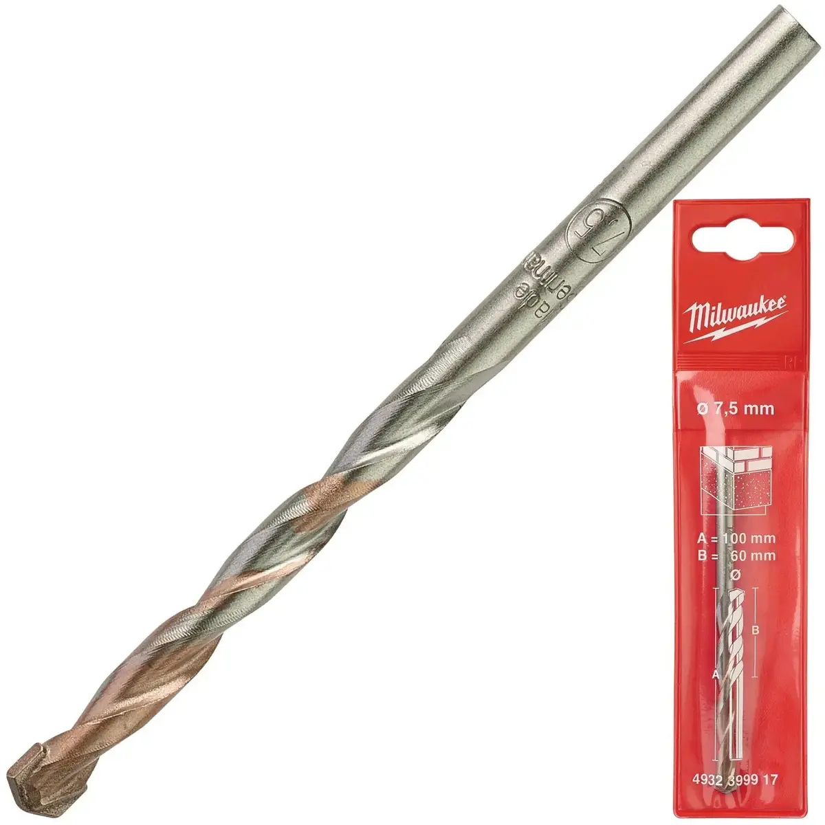 Milwaukee Concrete Masonry Drill Bits Round Shank 17