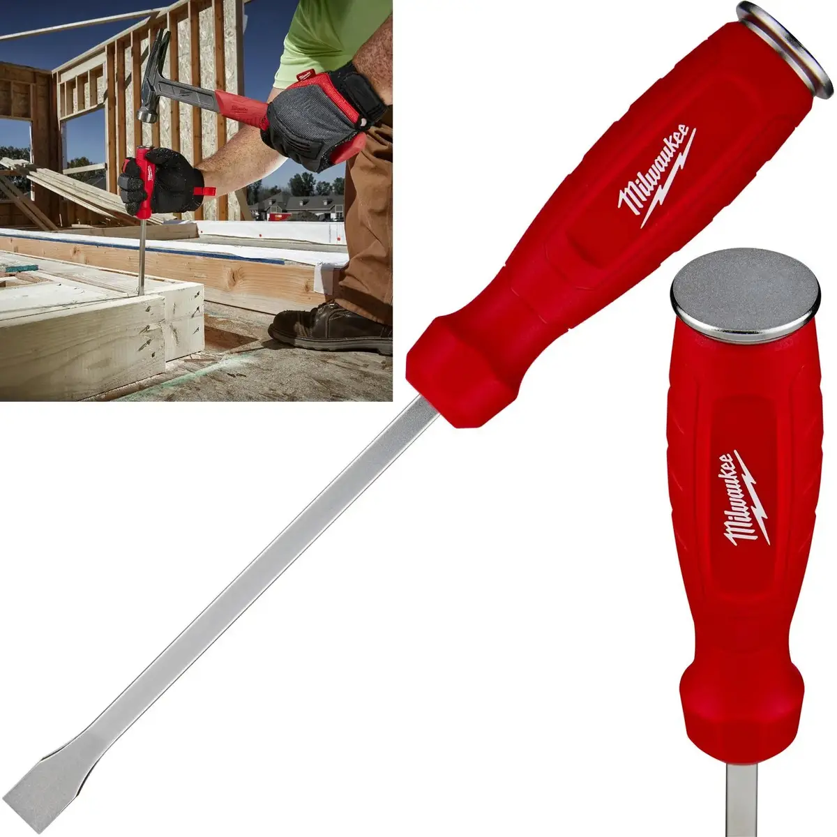 Milwaukee Demolition Driver Screwdriver Hammer Thru Striking Cap 1