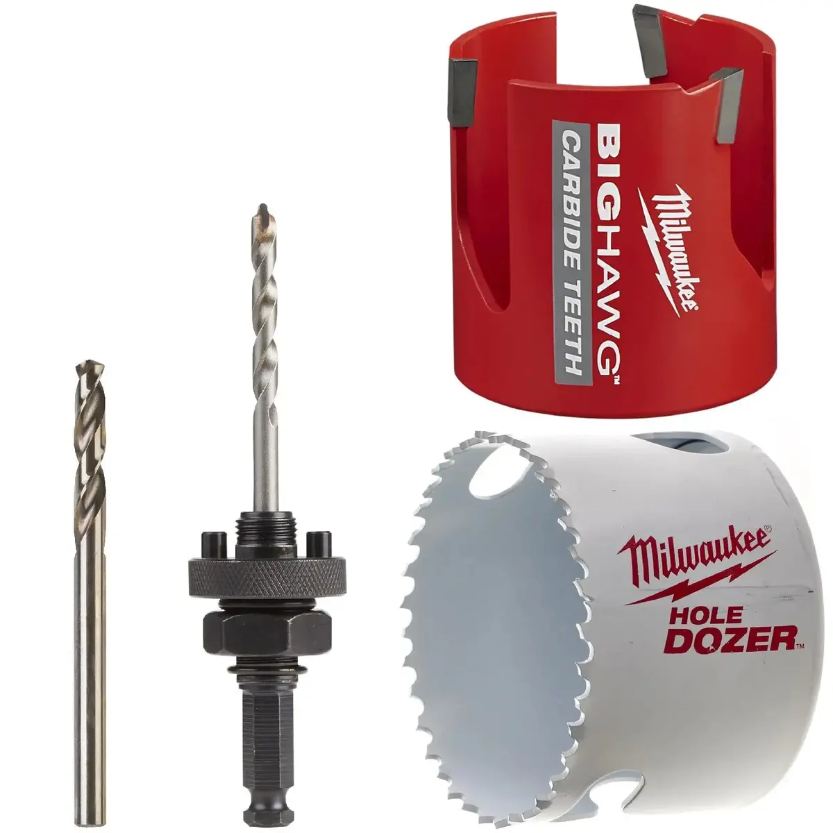 Milwaukee Electricians Holesaw Set Combo Pack Hole Dozer Bighawg 68Mm 4 Piece 1