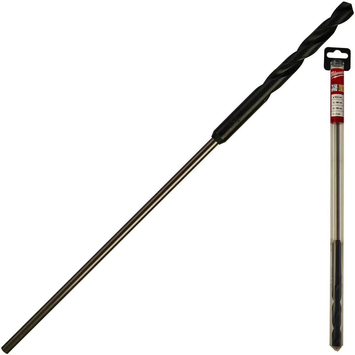 Milwaukee Hss Cable Drill Bit Wood Plasterboard Metal Channel 14 X 400Mm 1