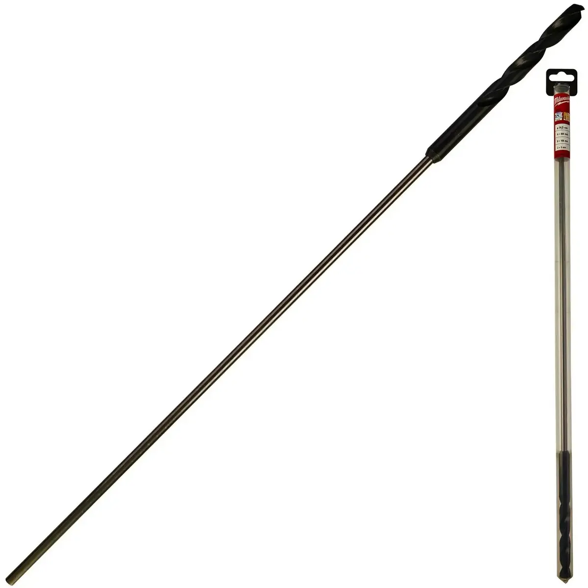 Milwaukee Hss Cable Drill Bit Wood Plasterboard Metal Channel 14 X 600Mm 1