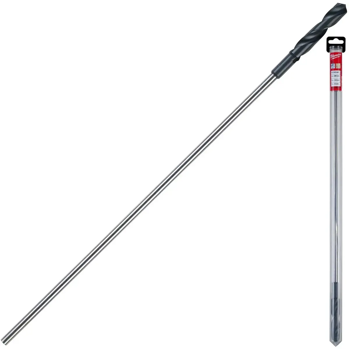 Milwaukee Hss Cable Drill Bit Wood Plasterboard Metal Channel 18 X 600Mm 1