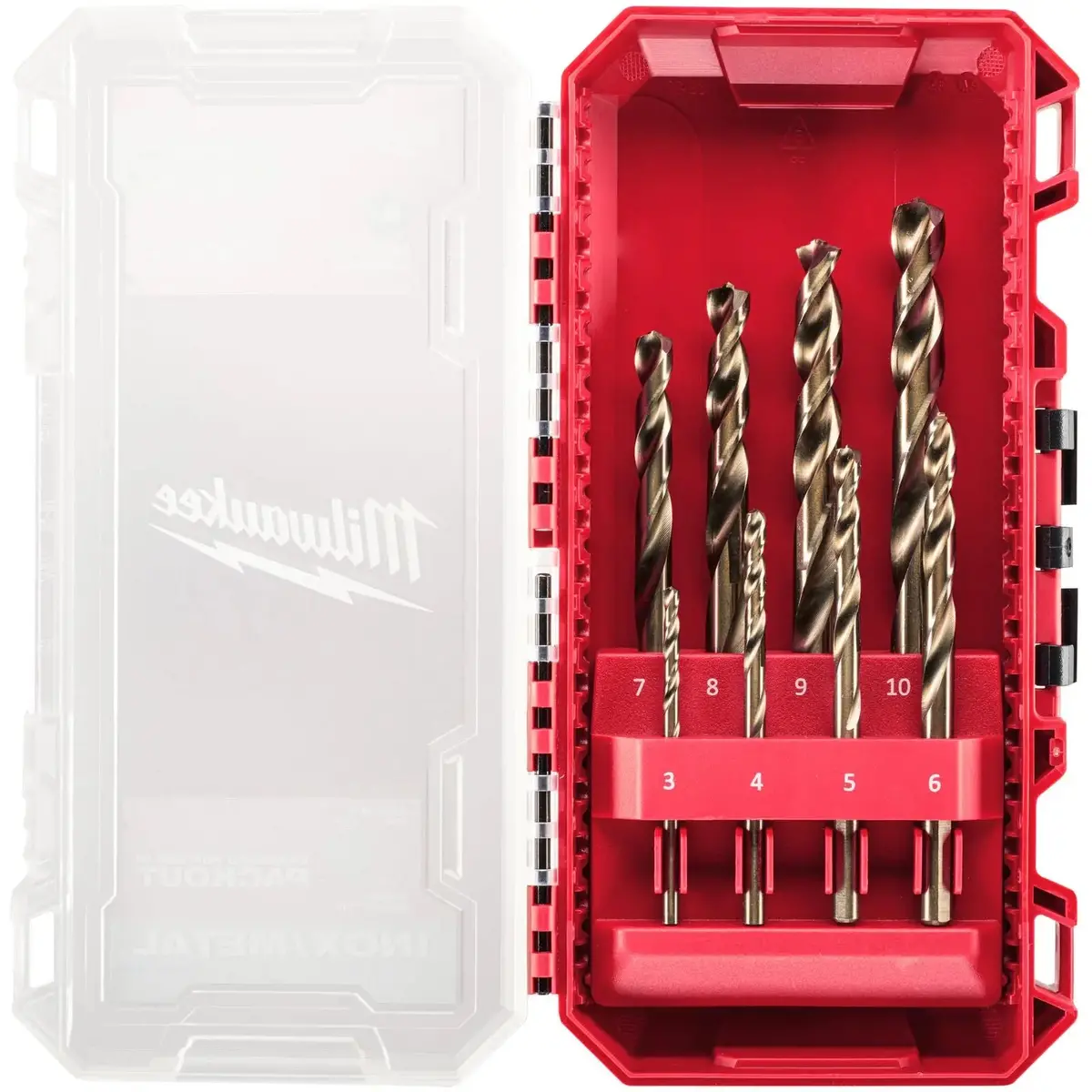 Milwaukee Hss Cobalt Metal Drill Bit Set Packout Compatible Case 8 Pieces 1