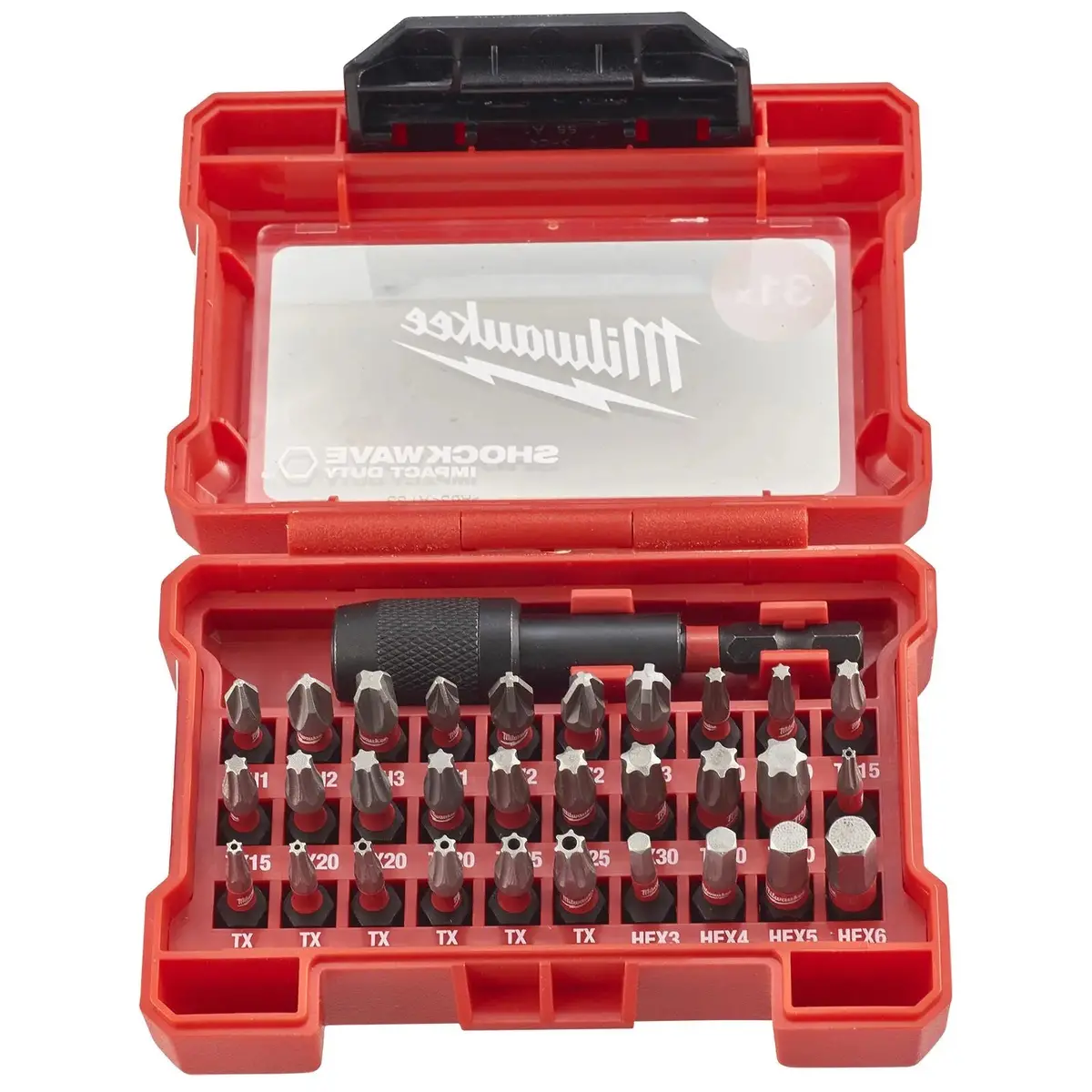 Milwaukee Impact Screwdriver Bit Set 31 Piece Shockwave Impact Duty In Case 1