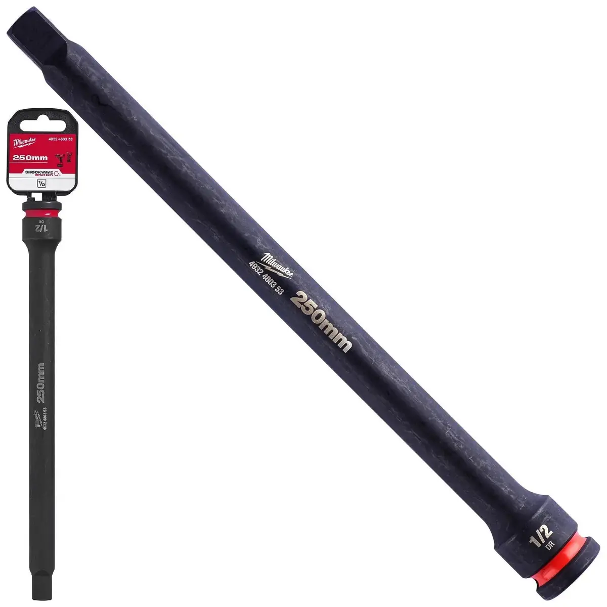 Milwaukee Impact Socket Extension Bar 250Mm 1/2" Drive Shockwave Impact Duty 1