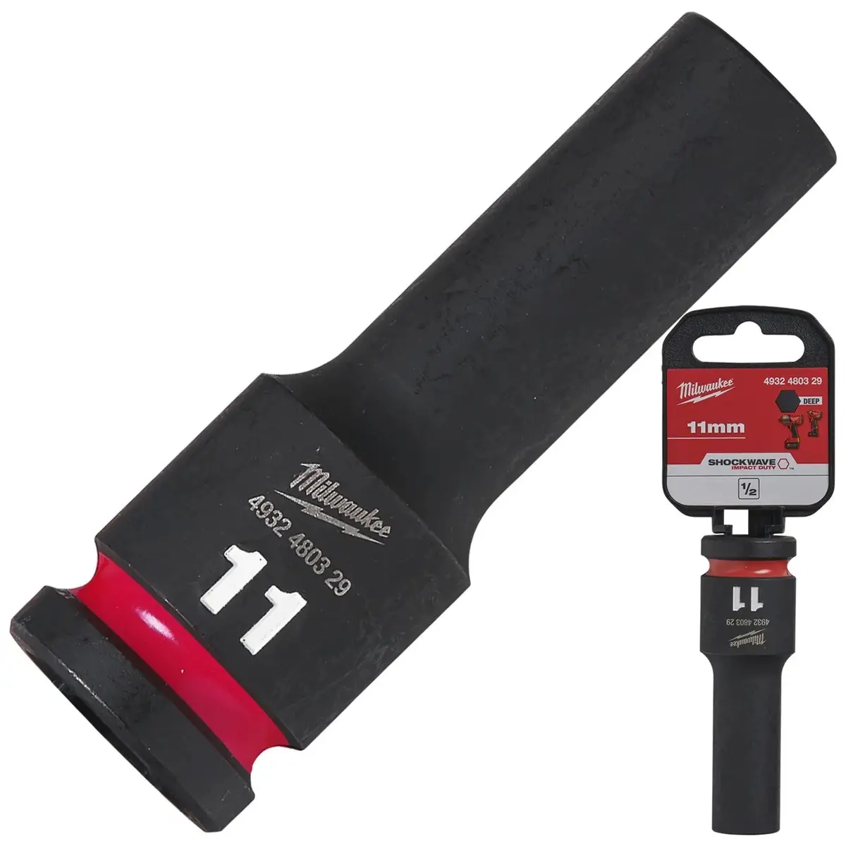 Milwaukee Impact Sockets Deep 1/2" Drive 8-36Mm Shockwave Impact Duty 4