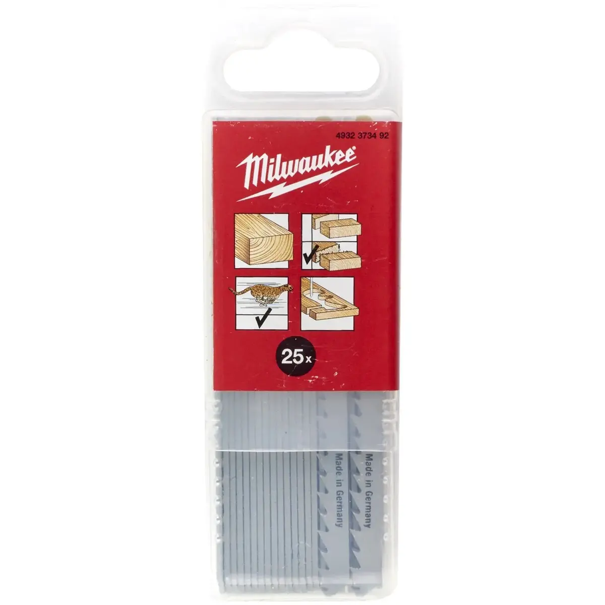 Milwaukee Jigsaw Blades Wood Plastic Curved Cutting Blade 75Mm X 4Mm T244d 25 Pieces 1