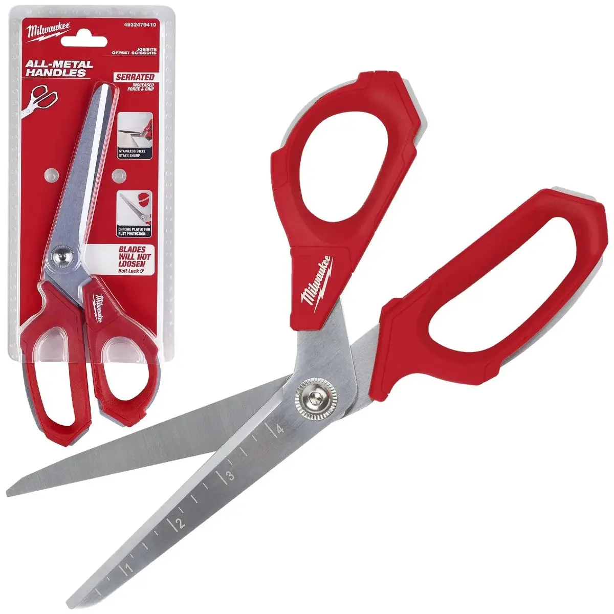 Milwaukee Jobsite Offset Scissors 115Mm Blade 1