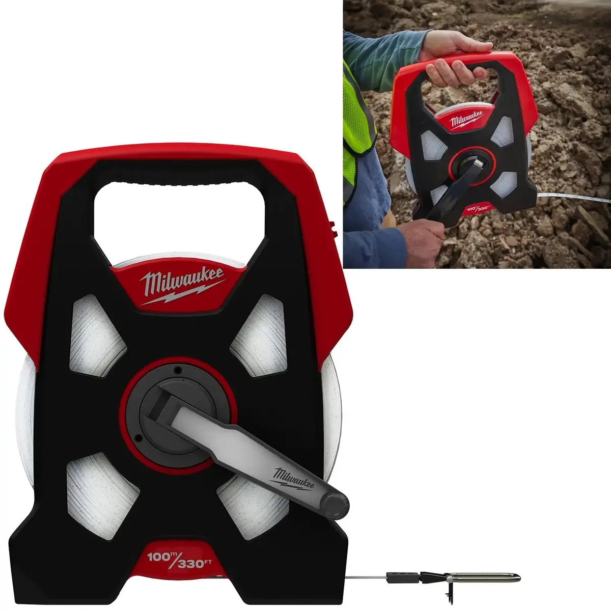 Milwaukee Long Open Measuring Tape 100M 330Ft 1