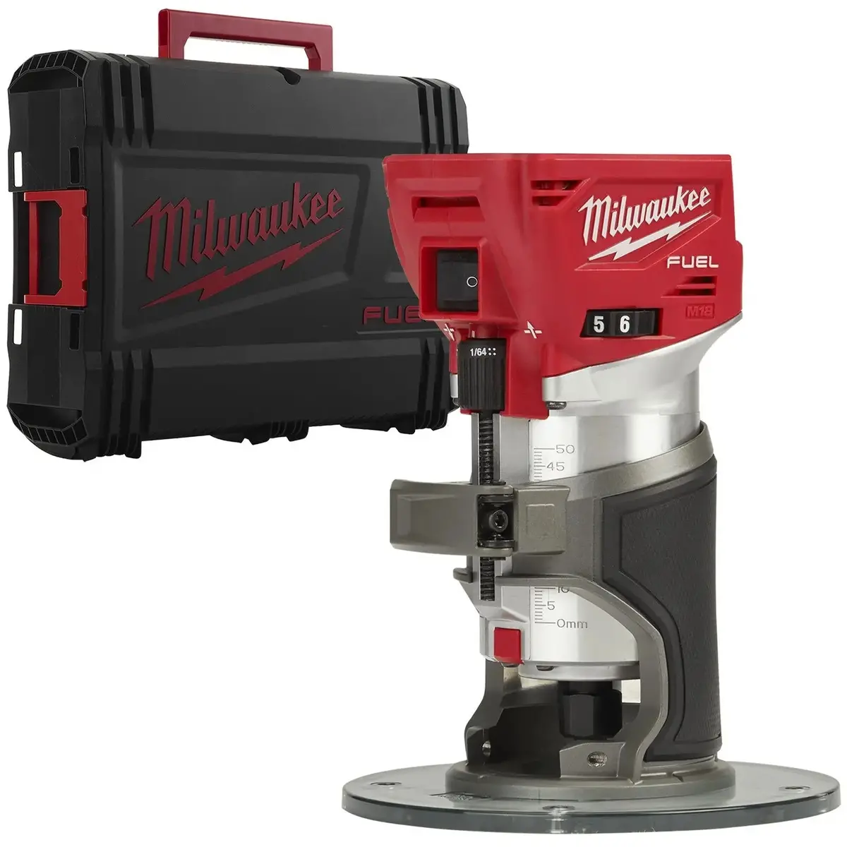 Milwaukee M18 Fuel 18V Cordless 1/4" Trim Router In Hd Box Bare Unit M18ftr-0X 1