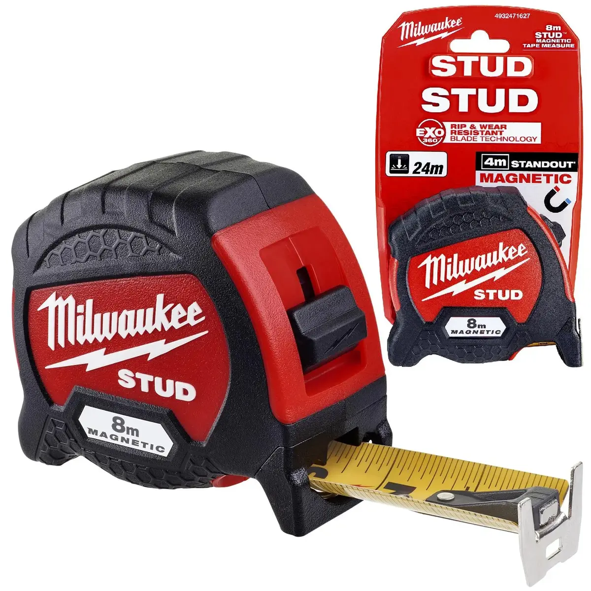 Milwaukee Magnetic Tape Measure 8M Stud Gen 2 Metric 33Mm Blade Width 1