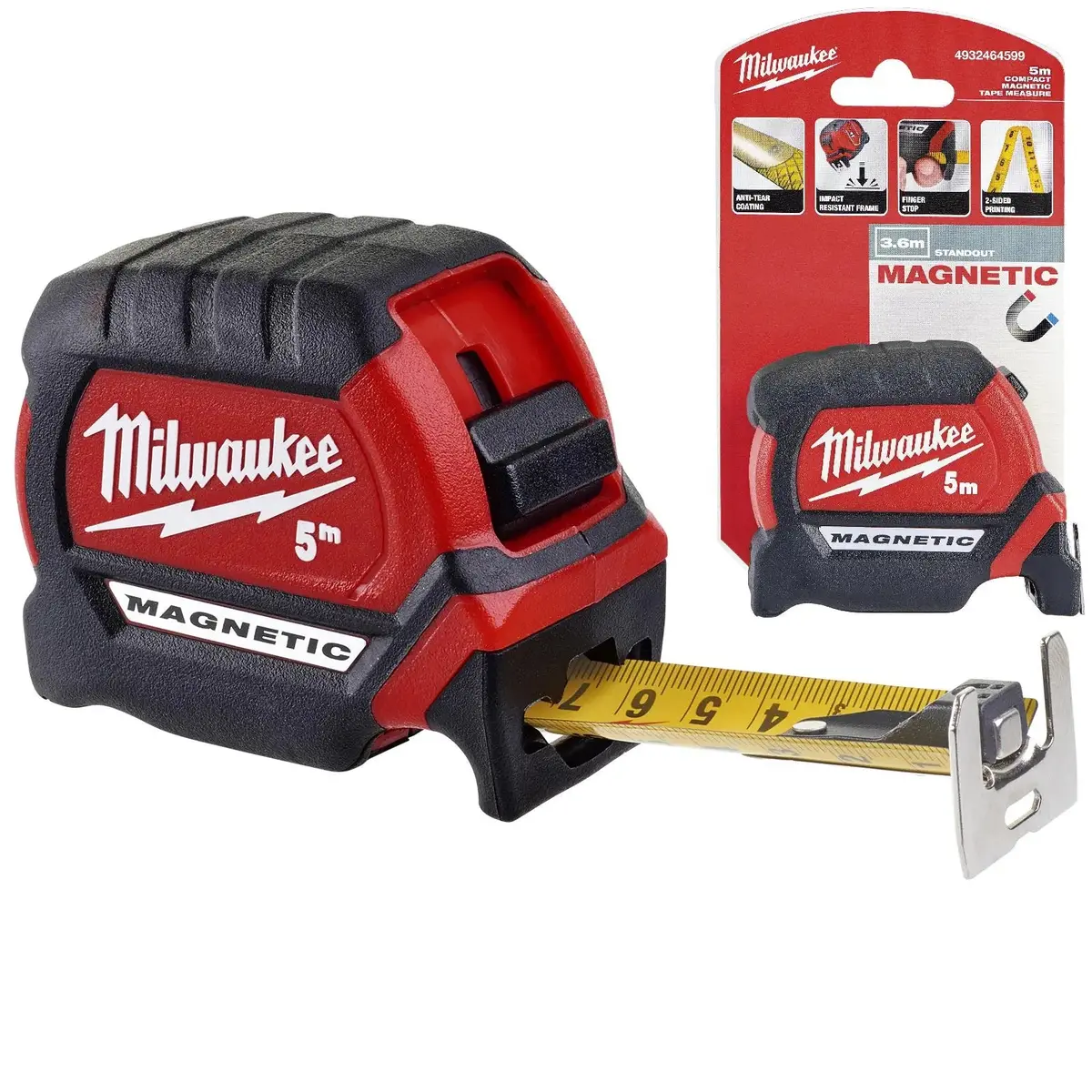 Milwaukee Magnetic Tape Measure Gen Iii 5M Metric 27Mm Blade Width 1