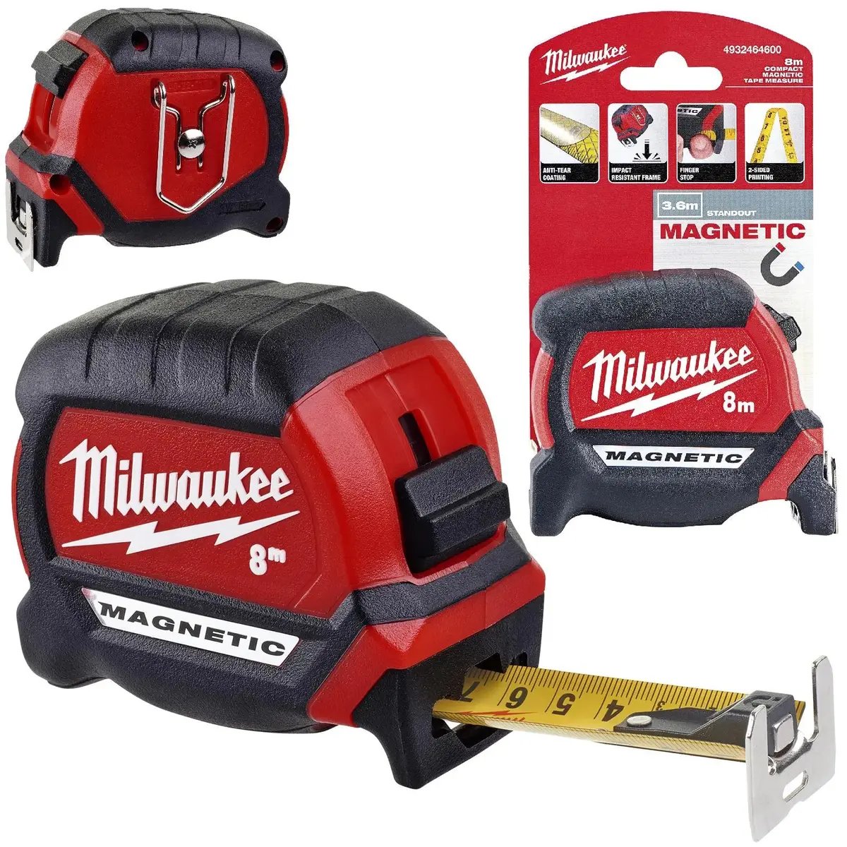 Milwaukee Magnetic Tape Measure Gen Iii 8M Metric 27Mm Blade Width 1