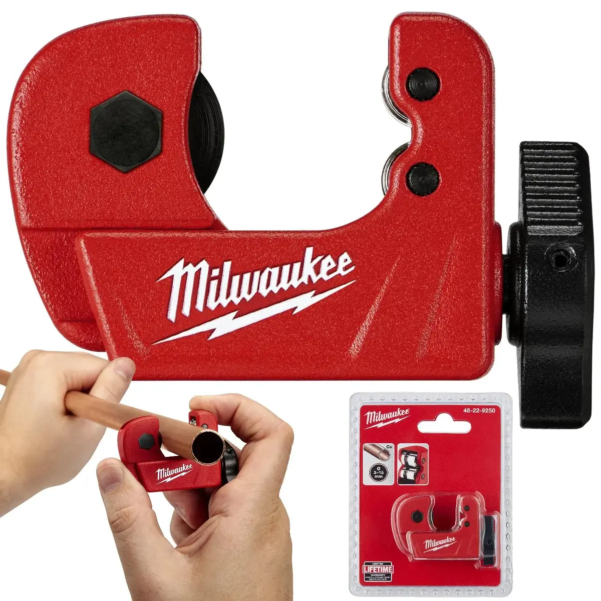 Milwaukee Mini Copper Pipe Tubing Cutter 3 - 15Mm Capacity 1