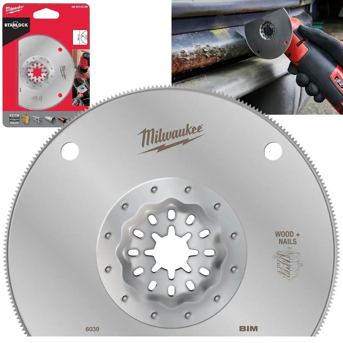 Milwaukee Multi Tool Segmented Cutting Blade 100Mm X 28Mm Multi Material Starlock 1