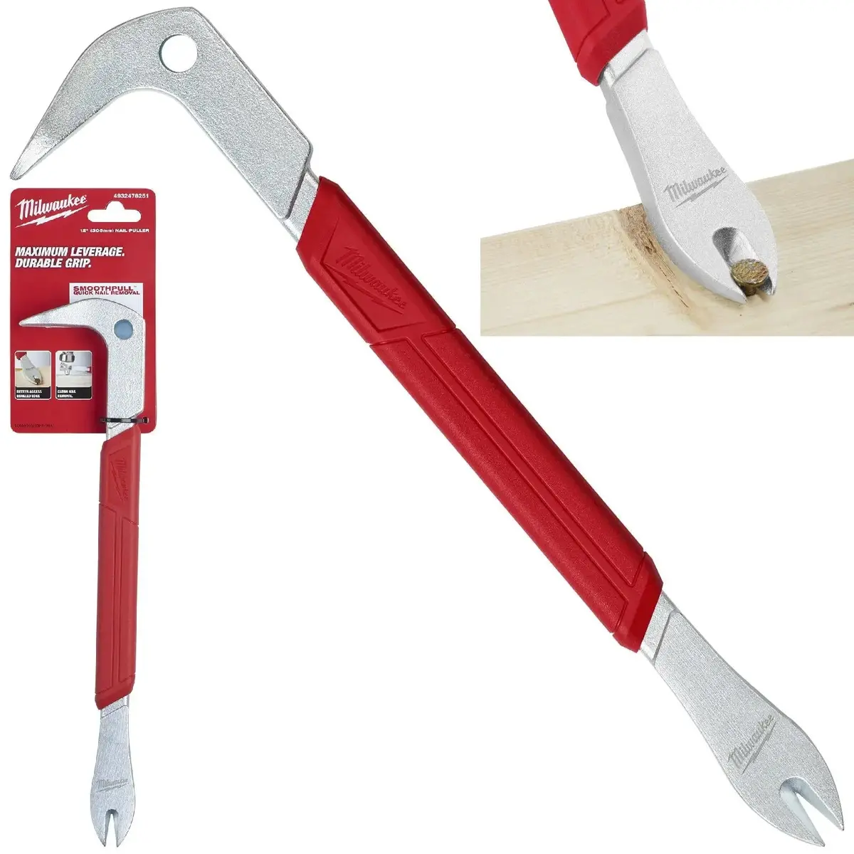 Milwaukee Nail Puller Pry Bar 12In 305Mm 1
