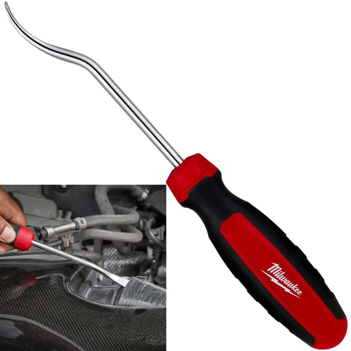 Milwaukee Pick Hook Flat Tip All Metal Core O-Ring Seal Hose Removal Puller 1