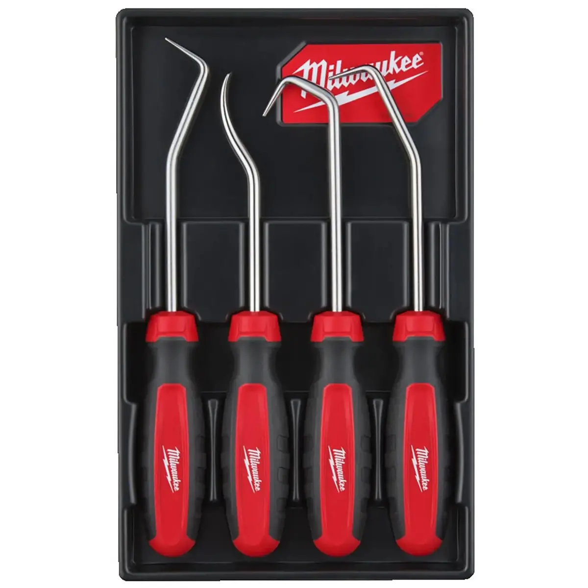 Milwaukee Pick Set Heavy Duty Flat Hook 45 90 Degree Hose 4 Piece Garage Mechanic 1