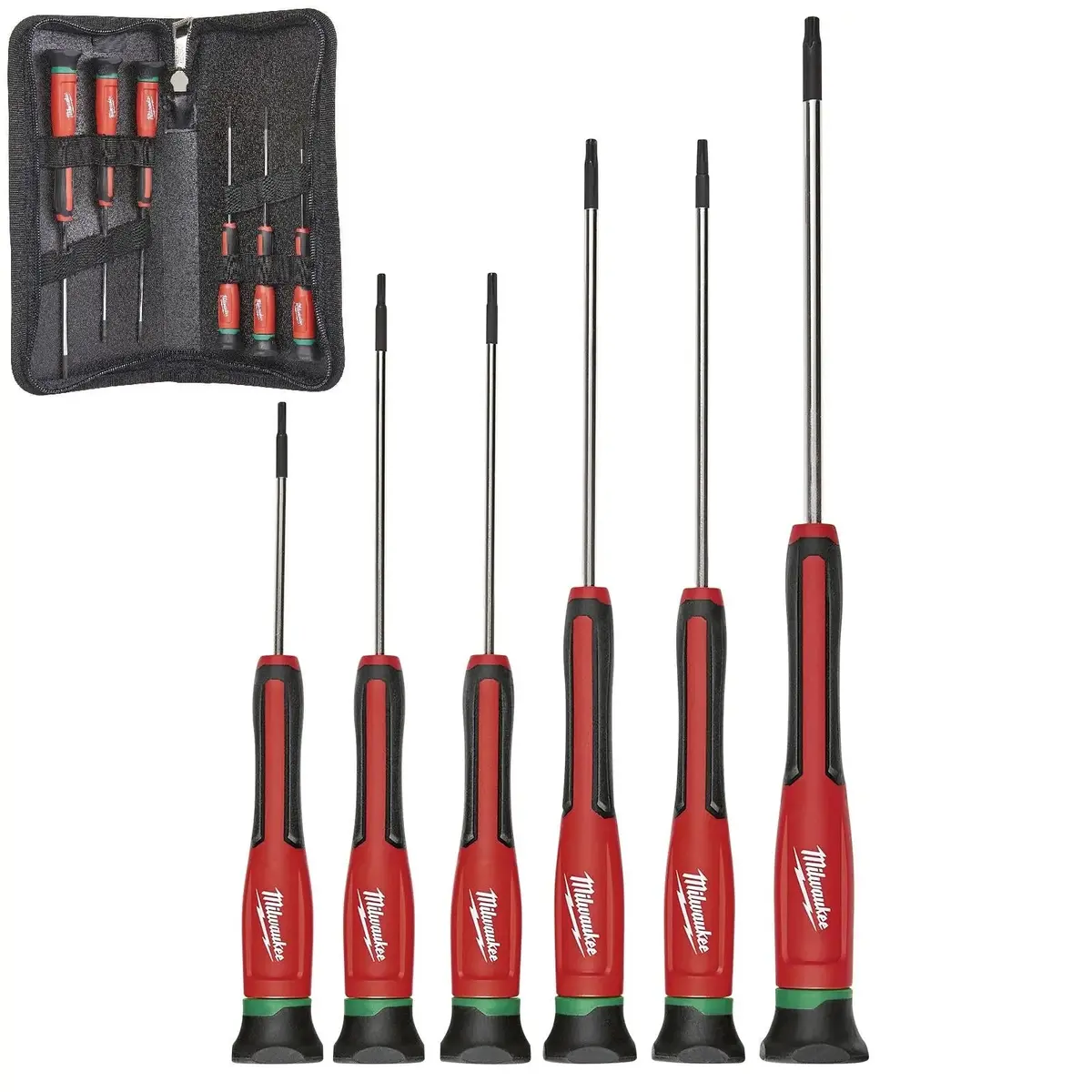 Milwaukee Precision Screwdriver Set 6 Piece Torx T6-T15 1