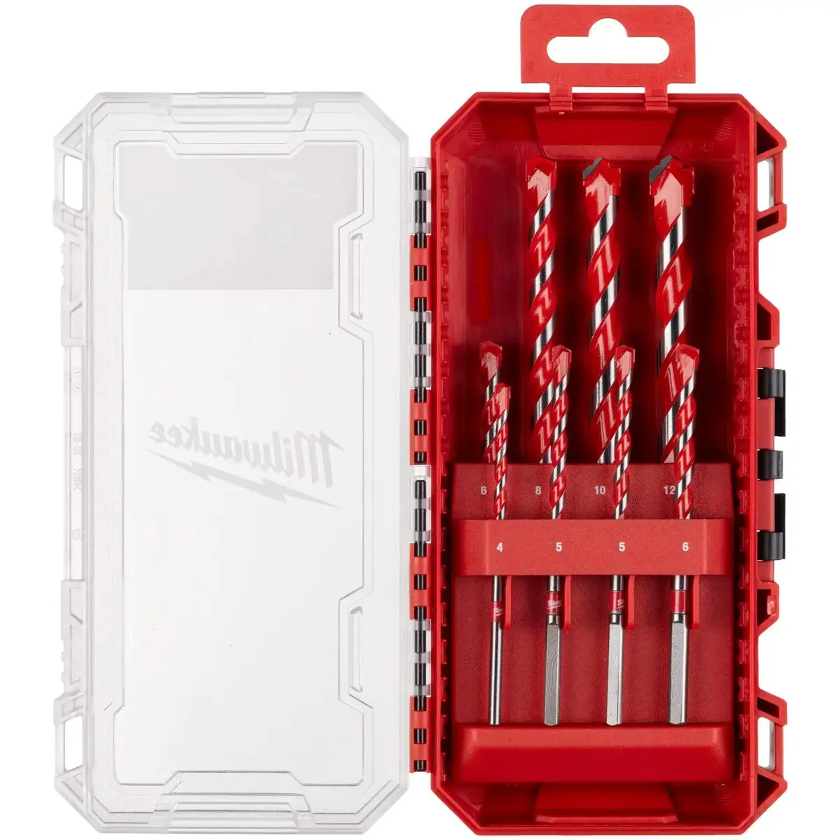 Milwaukee Premium Hammer Drill Bit Set Gen 2 Packout Compatible Case 4-12Mm 8 Pieces 1