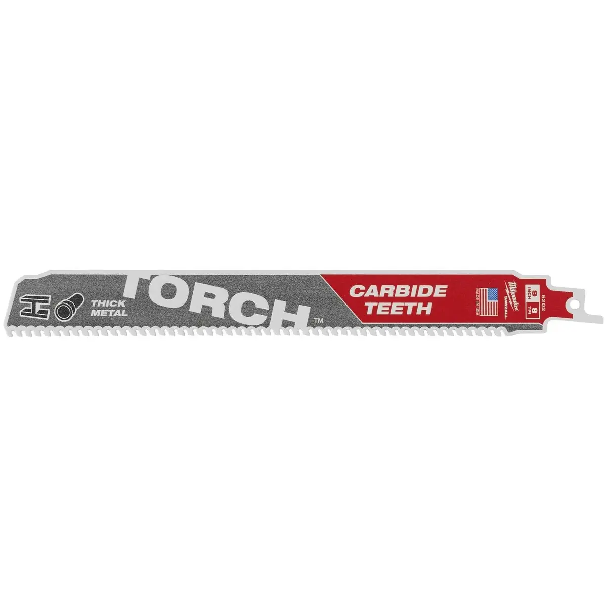 Milwaukee Sawzall Metal Heavy Duty Tct Torch Reciprocating Saw Blade 230Mm 8 Tpi 1